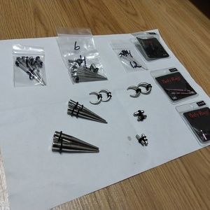Complete set of stretchers for ear lobe gauging